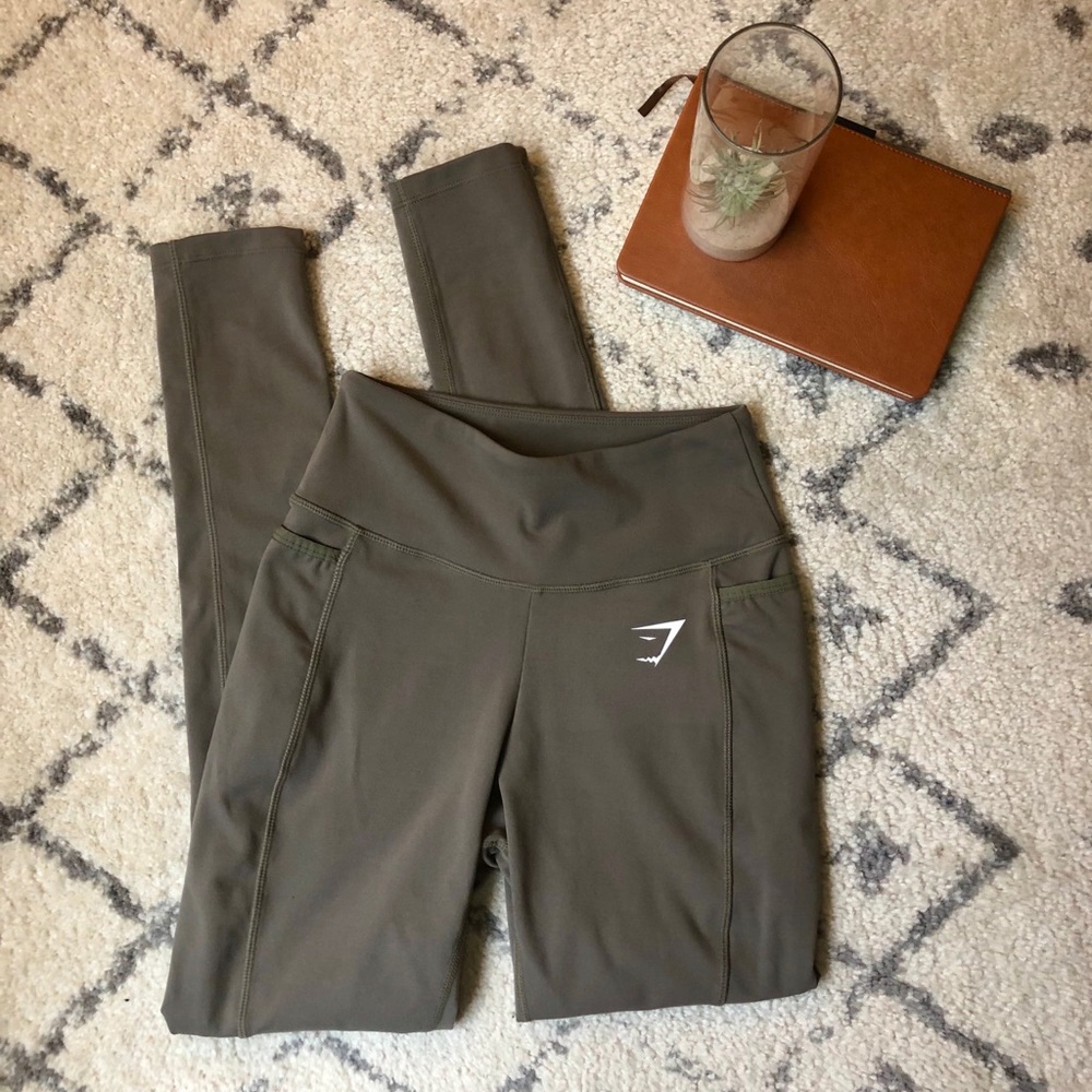 Olive Green Gymshark Leggings🦈